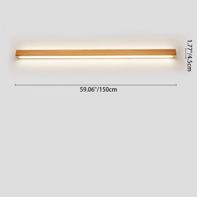 Japanese Solid Wood LED Wall Sconce Lamp – Minimalist Design, Energy Efficient Lighting