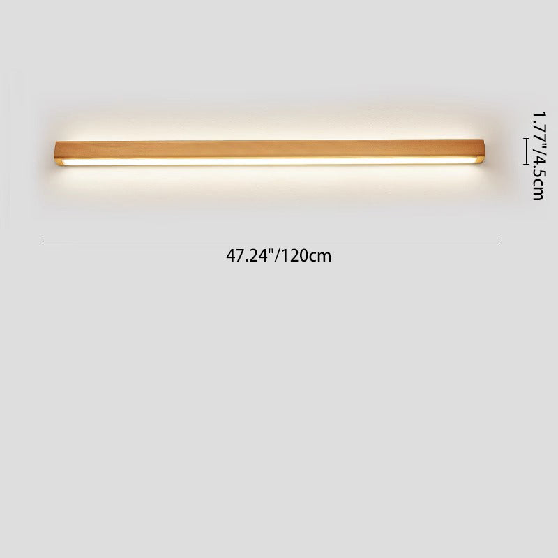 Japanese Solid Wood LED Wall Sconce Lamp - Minimalist Design, Eco-Friendly Lighting, Home Decor, Modern Interior, Soft Illumination, Energy Efficient