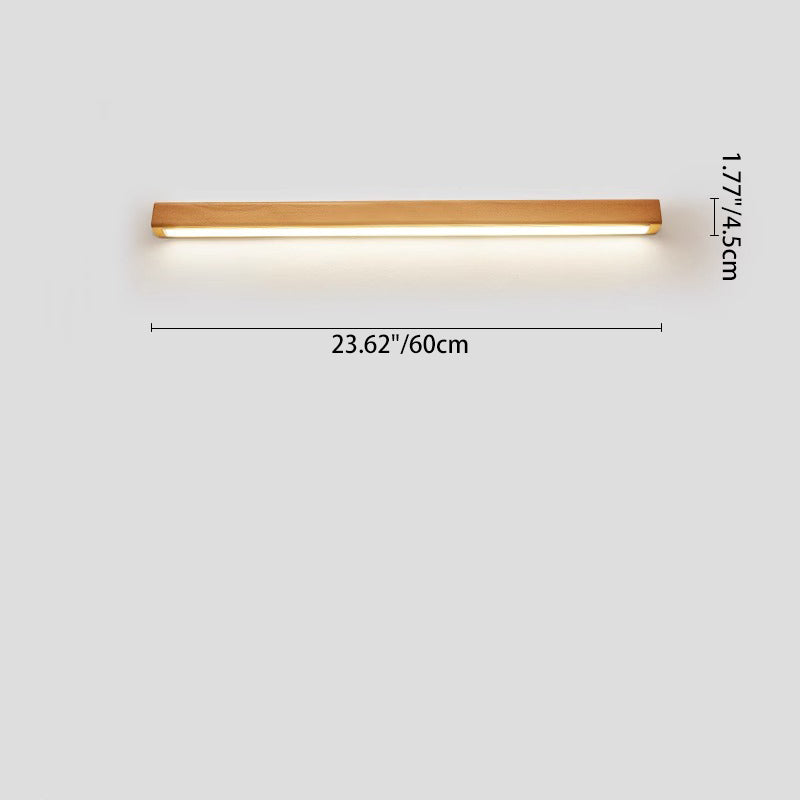 Japanese Solid Wood LED Wall Sconce Lamp – Minimalist Design, Energy Efficient Lighting