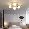 Contemporary Globe Flush Mount Ceiling Light - Metal & Glass 4/6/8 Lights for Bedroom  

Illuminate your bedroom with this modern flush mount ceiling light featuring a sleek globe design. Crafted from high-quality metal and glass, it offers versatile ligh