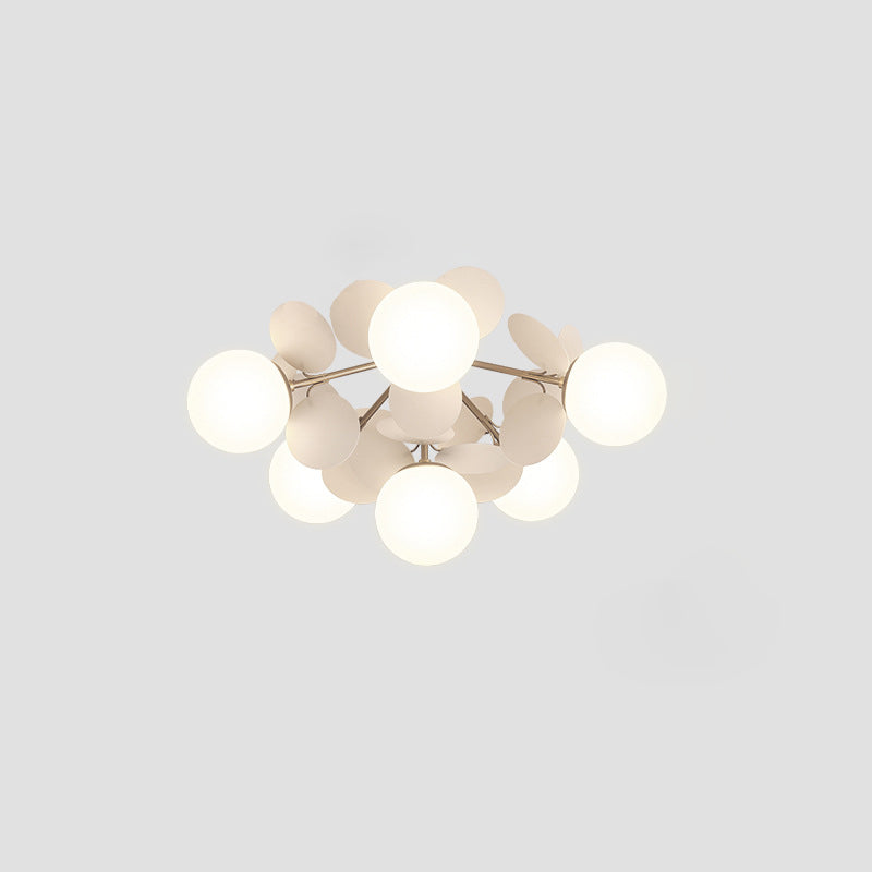 Contemporary Globe Flush Mount Ceiling Light - Metal & Glass 4/6/8 Lights for Bedroom  

Illuminate your bedroom with this modern flush mount ceiling light featuring a sleek globe design. Crafted from high-quality metal and glass, it offers versatile ligh