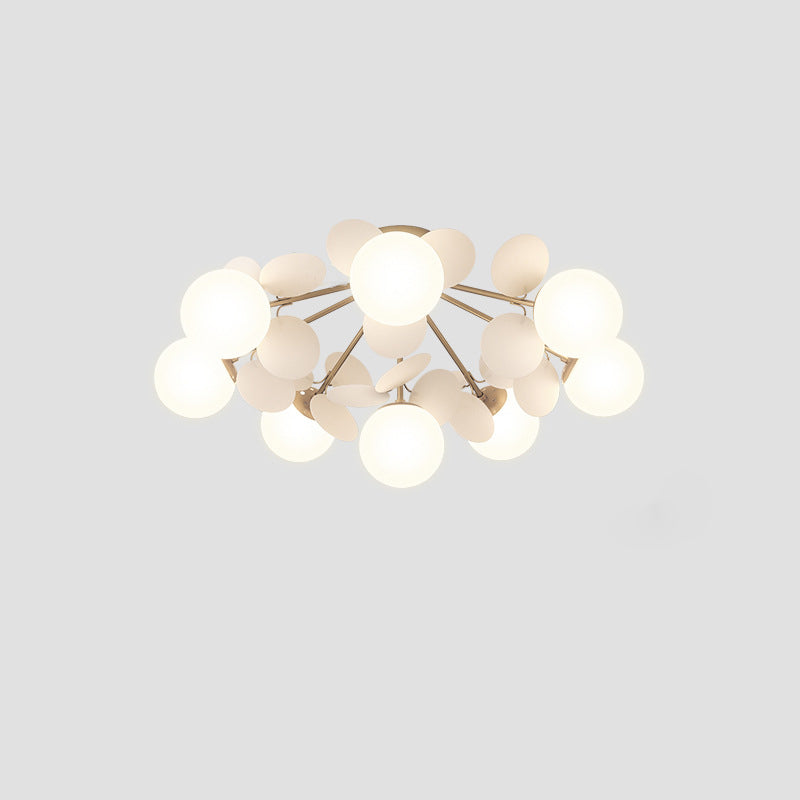 Contemporary Globe Flush Mount Ceiling Light - Metal & Glass 4/6/8 Lights for Bedroom  

Illuminate your bedroom with this modern flush mount ceiling light featuring a sleek globe design. Crafted from high-quality metal and glass, it offers versatile ligh