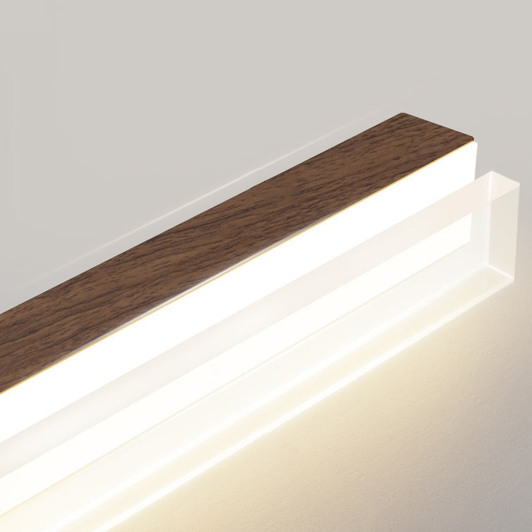 Modern Minimalist LED Island Light Chandelier - Rectangular Aluminum Acrylic Design for Dining Room