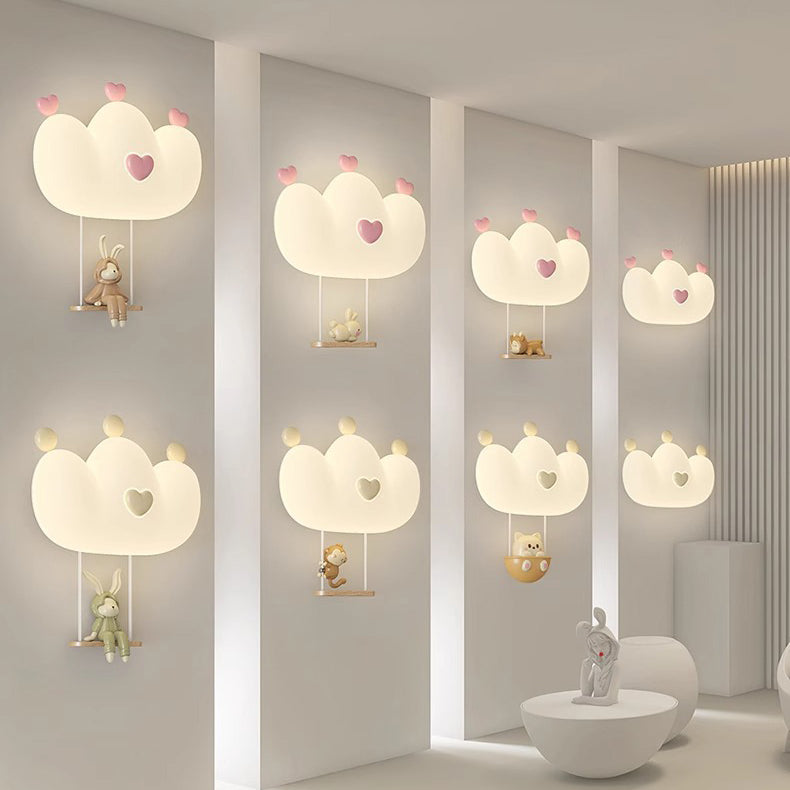 Kids Crown Animal Iron PE LED Wall Sconce Lamp for Bedroom Decor, Nursery Lighting, Children's Room Illumination, Cute Animal Wall Light, Modern Kids Decor, Adjustable LED Night Light, Playroom Wall Fixture, Kids Bedroom Accessories, Unique Animal Design
