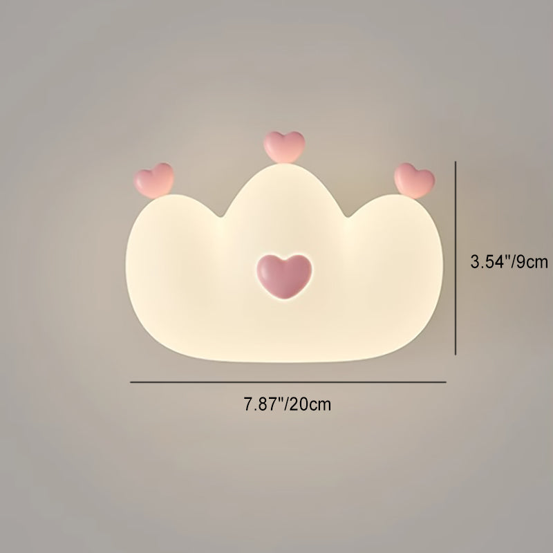 Kids Crown Animal Iron PE LED Wall Sconce Lamp for Bedroom Decor, Nursery Lighting, Children's Room Illumination, Cute Animal Wall Light, Modern Kids Decor, Adjustable LED Night Light, Playroom Wall Fixture, Kids Bedroom Accessories, Unique Animal Design
