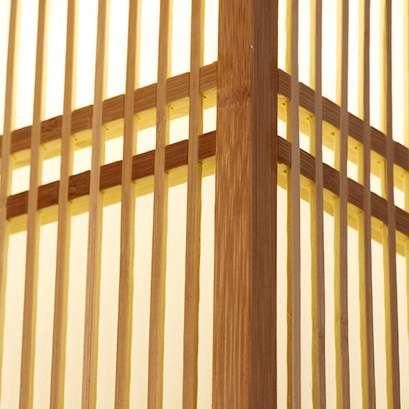 Traditional Japanese Hand-Woven Nan Bamboo Pendant Light for Living Room