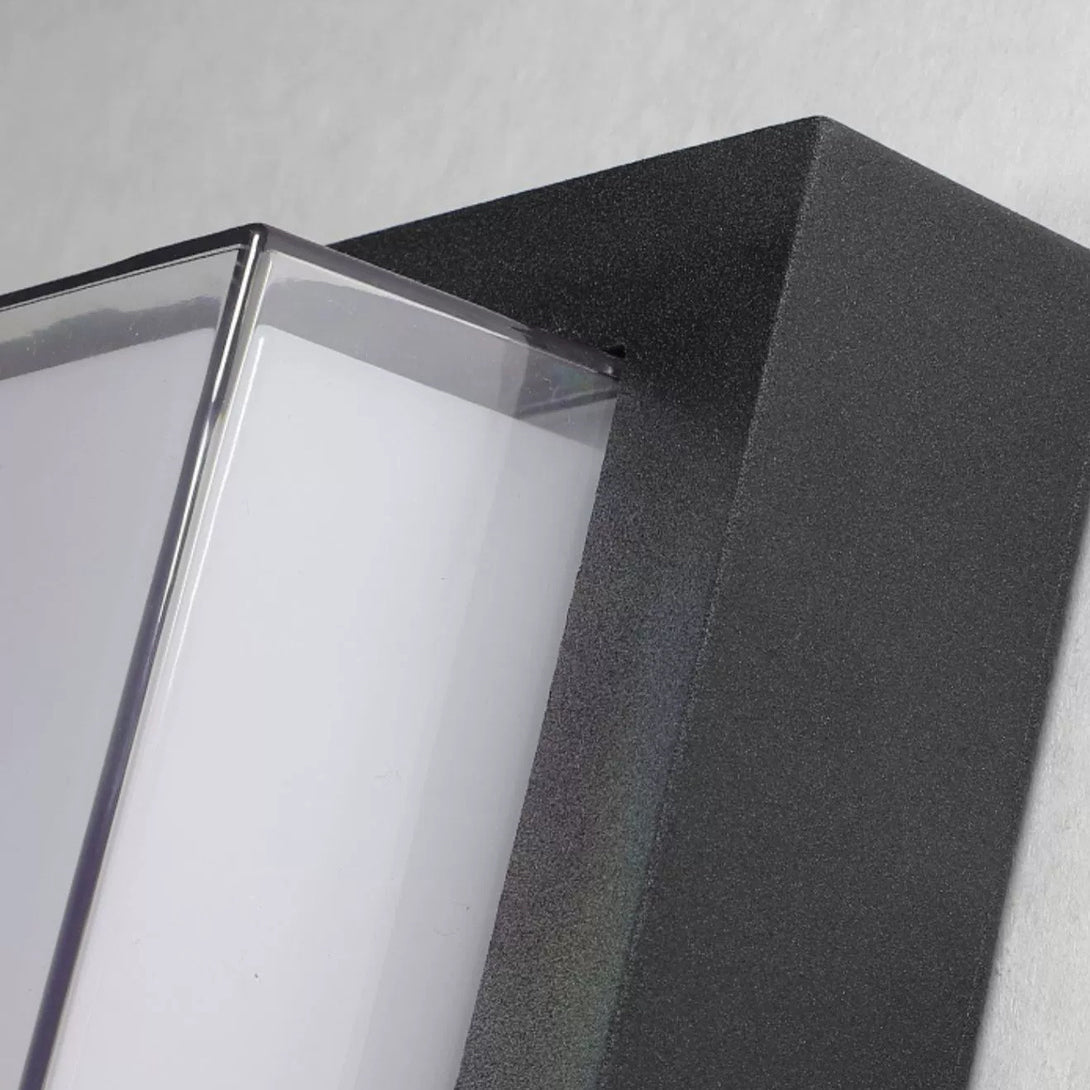 Modern Minimalist Waterproof LED Flush Mount Ceiling Light - Square Aluminum Frame for Outdoor Patio