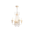 Traditional French Crystal Candelabra Chandelier - 4/6/8 Light Iron Frame for Living Room