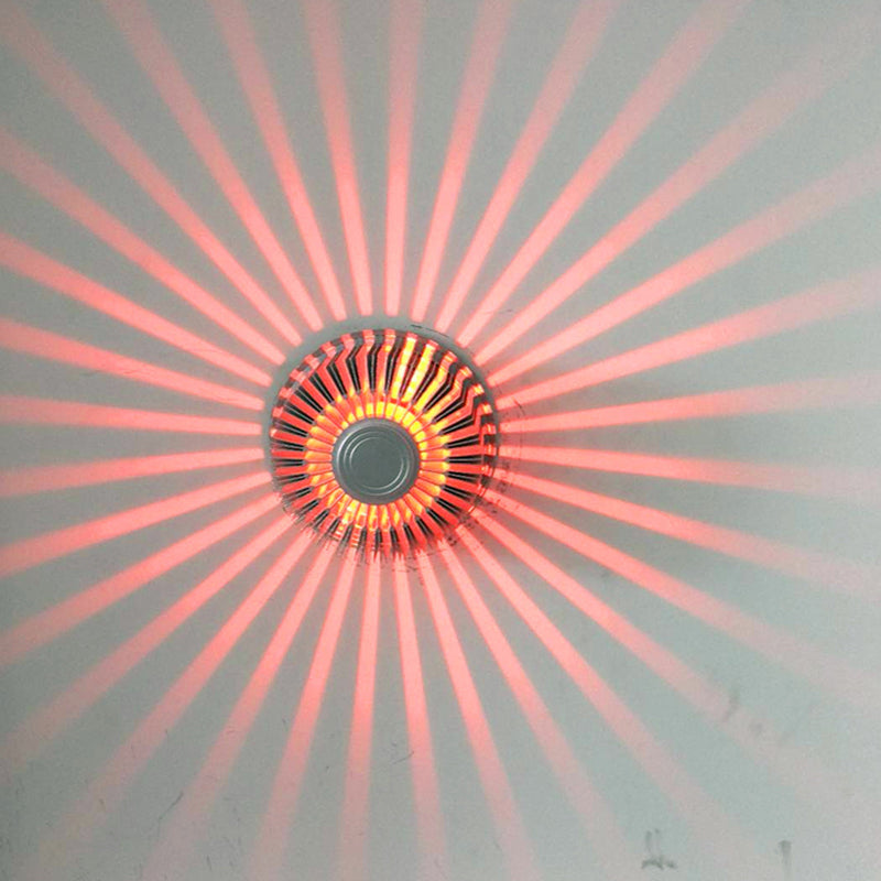 Contemporary Aluminum Round LED Flush Mount Ceiling Light for Hallway Entryway