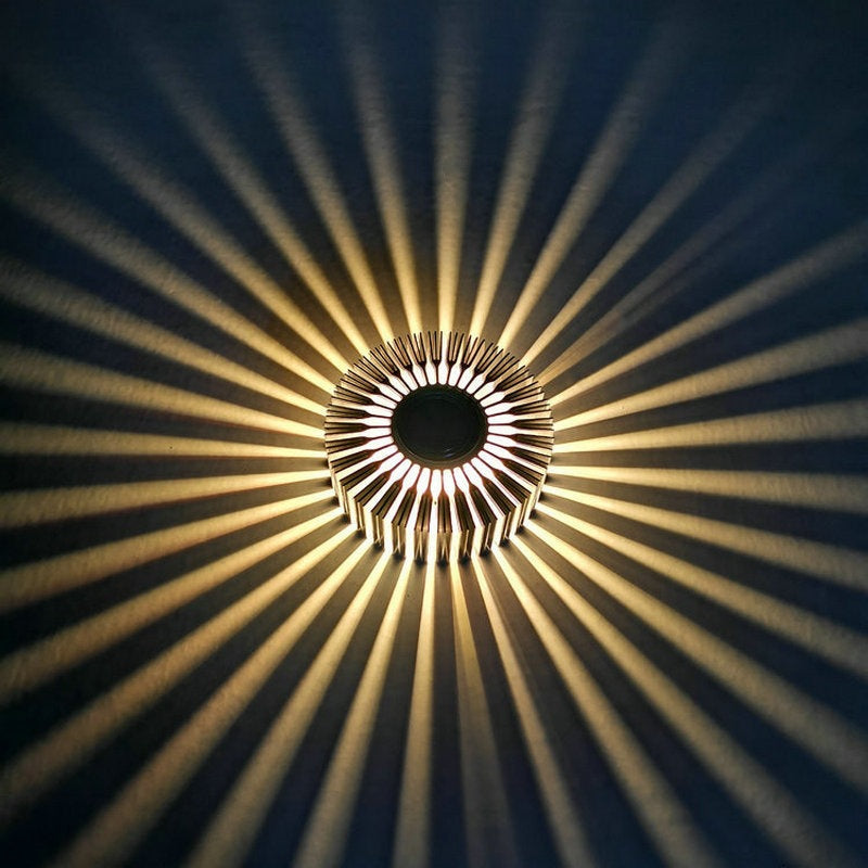 Contemporary Aluminum Round LED Flush Mount Ceiling Light for Hallway Entryway