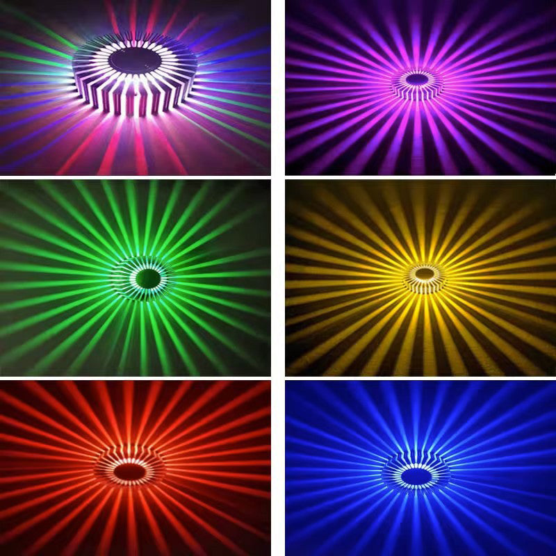Contemporary Aluminum Round LED Flush Mount Ceiling Light for Hallway Entryway