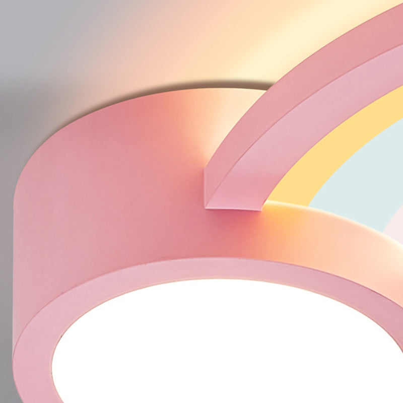 Contemporary Kids Flush Mount Ceiling Light, Iron Acrylic LED Light Fixture, Modern Flush Ceiling Lighting for Bedroom and Living Room, Stylish Flush Mount Lighting for Children’s Rooms, Energy-Efficient LED Kids Light, Decorative Flush Mount Ceiling Lamp