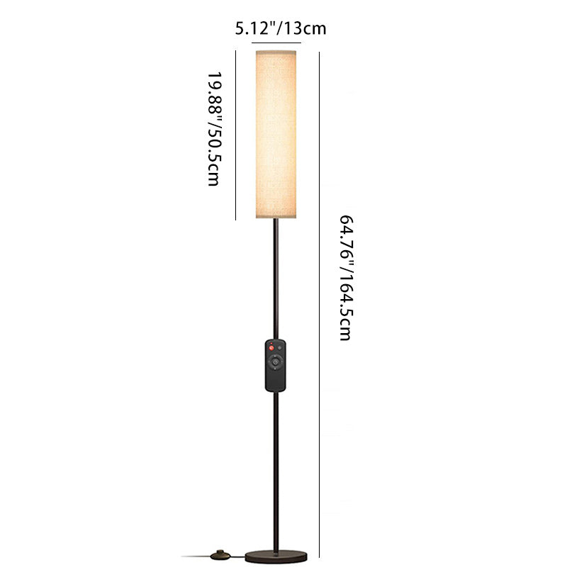 Contemporary Nordic Floor Lamp - 1-Light Iron Design for Living Room