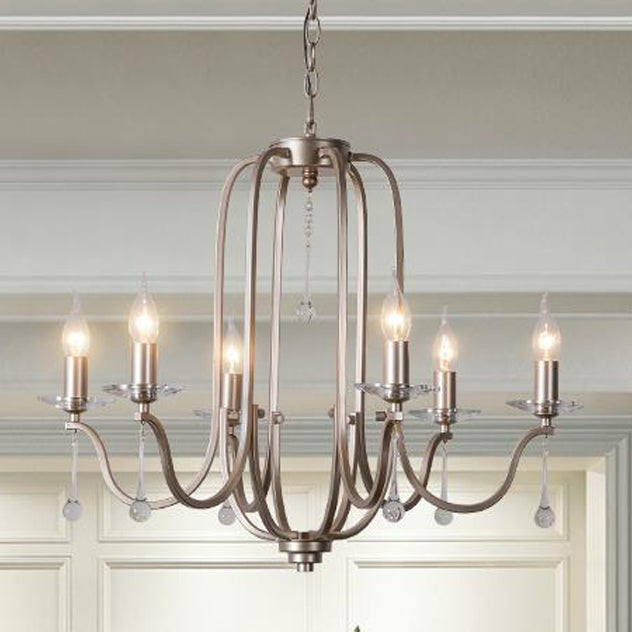 Traditional French Candlestick Iron Crystal Chandelier 6/9-Light for Living Room

Elevate your living space with this stunning traditional French candlestick chandelier. Crafted from durable iron and adorned with elegant crystal accents, this 6/9-light fi