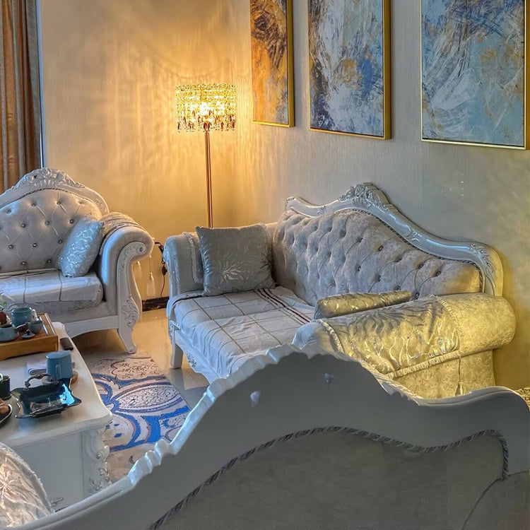 Traditional Luxury Crystal Stainless Steel Floor Lamp for Bedroom