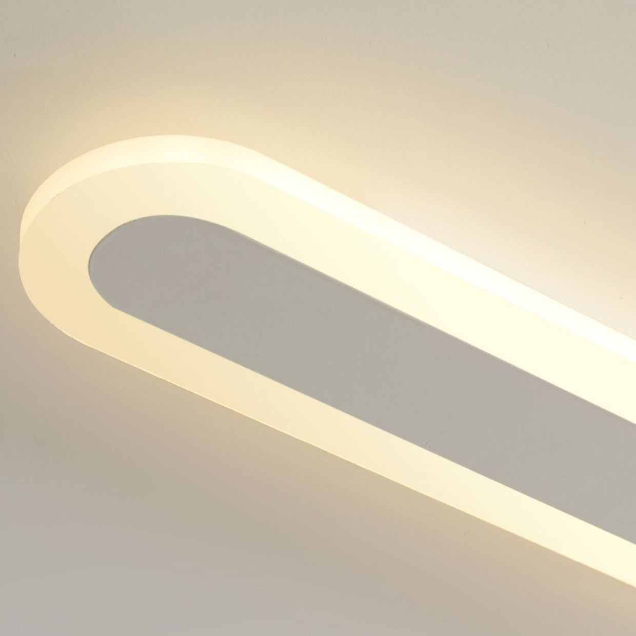 Modern Minimalist LED Wall Sconce - Rectangle Long Line Iron Acrylic Lamp for Living Room