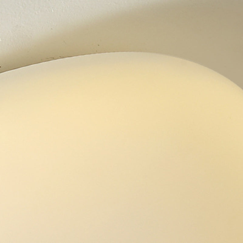 Modern Minimalist Pebble Shape PE LED Ceiling Light for Bedroom Flush Mount