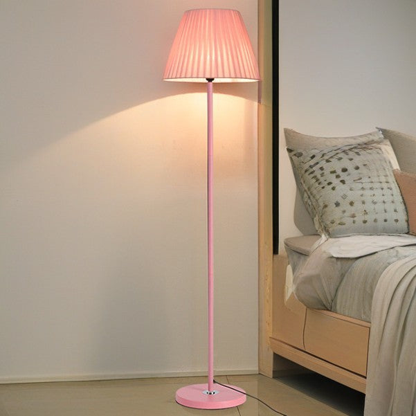 Contemporary Nordic Drum Iron Pleated Floor Lamp Living Room 

Illuminate your living space with this stylish Contemporary Nordic Drum Iron Pleated Floor Lamp. Designed for modern aesthetics, this 1-light standing floor lamp combines a sleek iron base wit