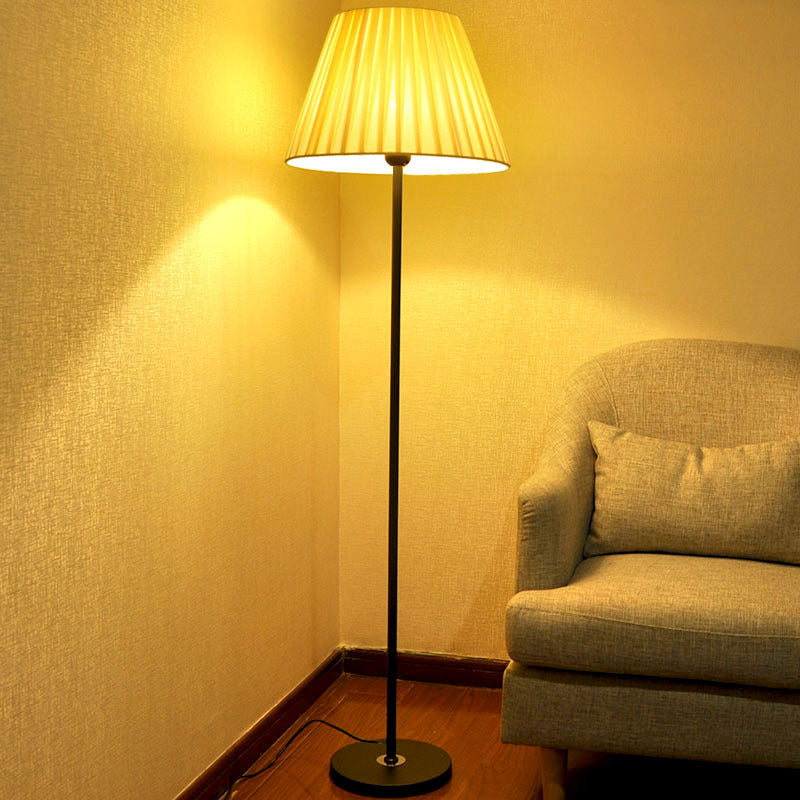 Contemporary Nordic Drum Iron Pleated Floor Lamp Living Room 

Illuminate your living space with this stylish Contemporary Nordic Drum Iron Pleated Floor Lamp. Designed for modern aesthetics, this 1-light standing floor lamp combines a sleek iron base wit