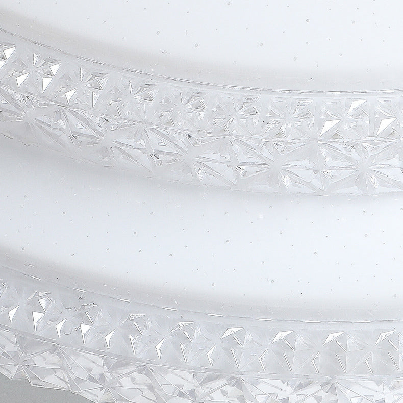 Modern Luxury LED Flush Mount Ceiling Light - Square Acrylic Iron Design for Bedroom
