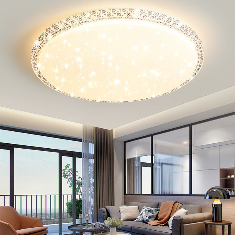 Modern Luxury LED Flush Mount Ceiling Light - Square Acrylic Iron Design for Bedroom