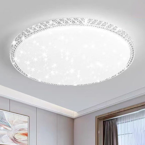 Modern Luxury LED Flush Mount Ceiling Light - Square Acrylic Iron Design for Bedroom