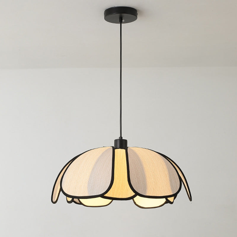 Contemporary Nordic Iron Plant Fiber 1-Light Pendant for Dining Room