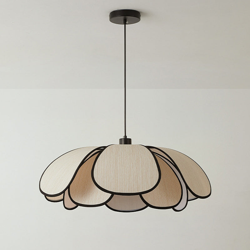 Contemporary Nordic Iron Plant Fiber 1-Light Pendant for Dining Room