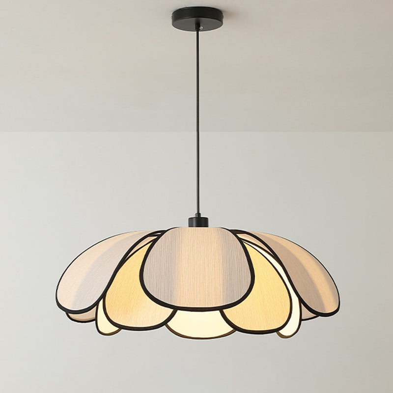 Contemporary Nordic Iron Plant Fiber 1-Light Pendant for Dining Room