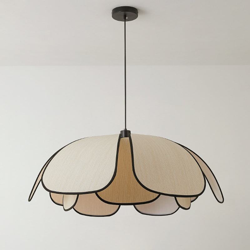 Contemporary Nordic Iron Plant Fiber 1-Light Pendant for Dining Room