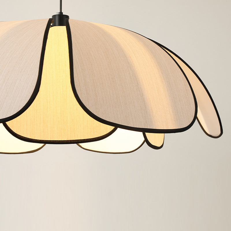 Contemporary Nordic Iron Plant Fiber 1-Light Pendant for Dining Room