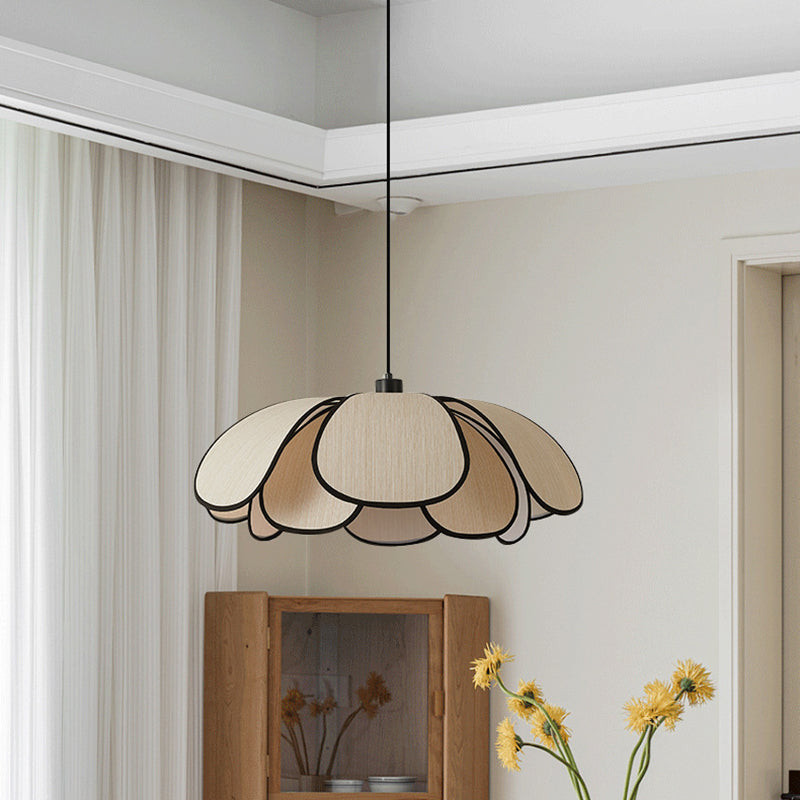 Contemporary Nordic Iron Plant Fiber 1-Light Pendant for Dining Room