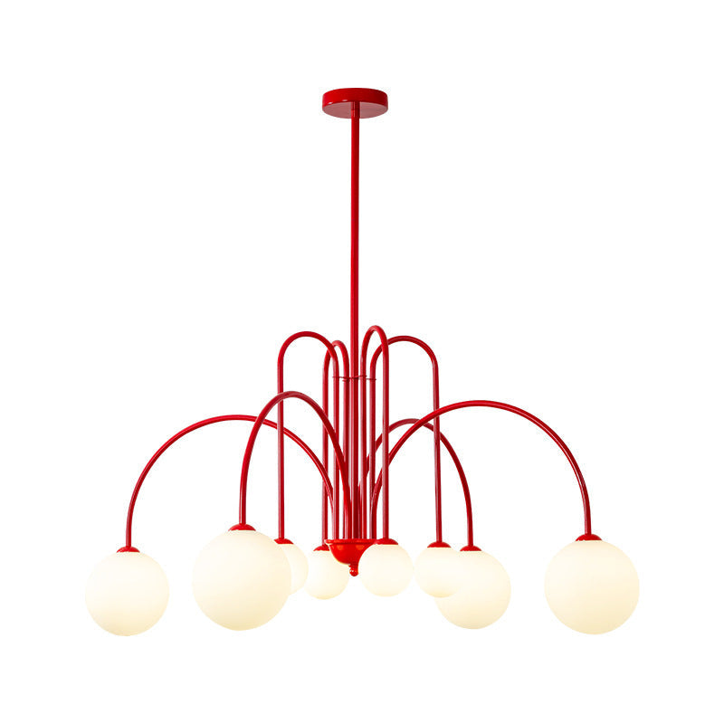 Contemporary Nordic Iron Frame Glass Globe Chandelier - 6/8/12-Light Options for Dining Room 

Illuminate your dining area with our stylish Contemporary Nordic Iron Frame Glass Globe Chandeliers. Available in 6, 8, or 12-light configurations, these modern