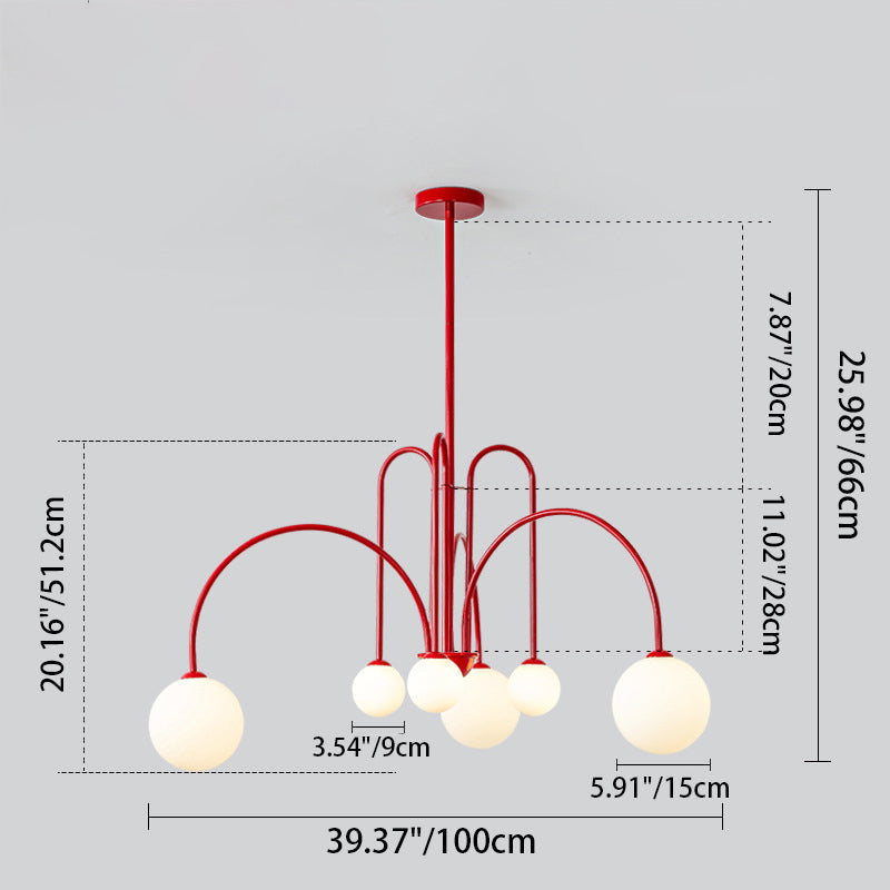 Contemporary Nordic Iron Frame Glass Globe Chandelier - 6/8/12-Light Options for Dining Room 

Illuminate your dining area with our stylish Contemporary Nordic Iron Frame Glass Globe Chandeliers. Available in 6, 8, or 12-light configurations, these modern