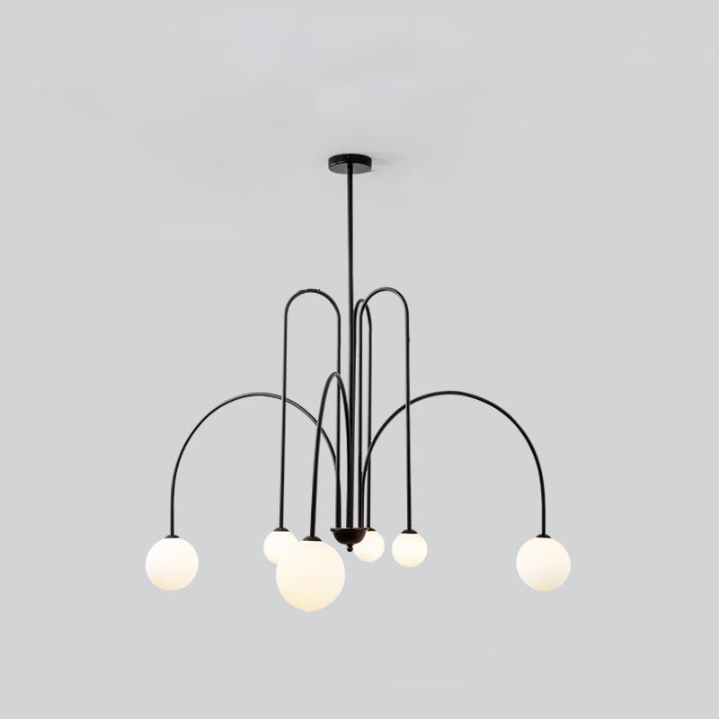 Contemporary Nordic Iron Frame Glass Globe Chandelier - 6/8/12-Light Options for Dining Room 

Illuminate your dining area with our stylish Contemporary Nordic Iron Frame Glass Globe Chandeliers. Available in 6, 8, or 12-light configurations, these modern