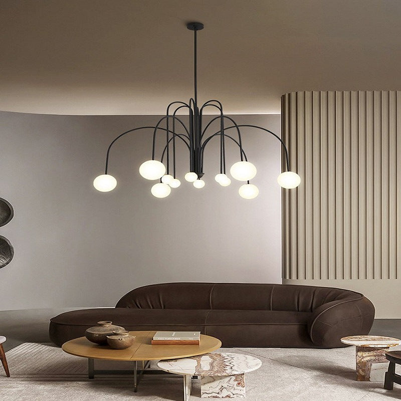 Contemporary Nordic Iron Frame Glass Globe Chandelier - 6/8/12-Light Options for Dining Room 

Illuminate your dining area with our stylish Contemporary Nordic Iron Frame Glass Globe Chandeliers. Available in 6, 8, or 12-light configurations, these modern