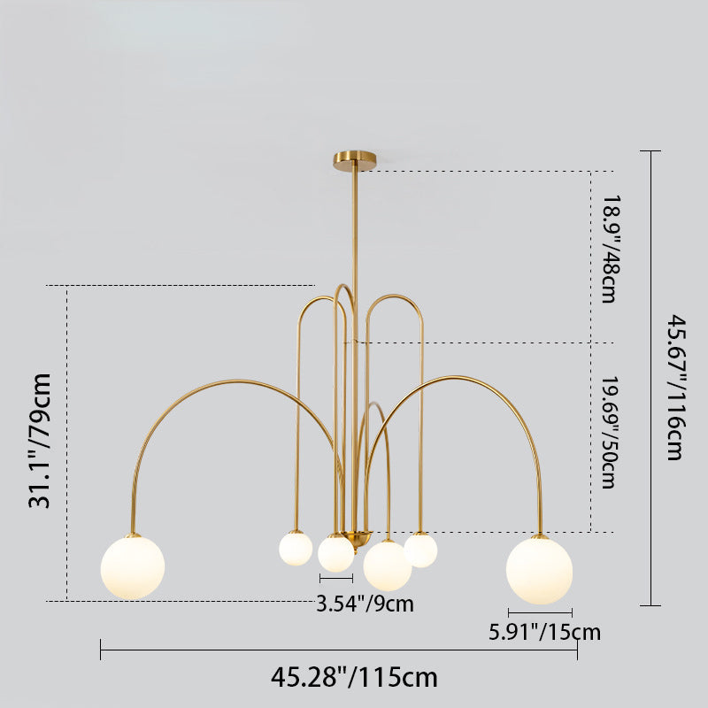 Contemporary Nordic Iron Frame Glass Globe Chandelier - 6/8/12-Light Options for Dining Room 

Illuminate your dining area with our stylish Contemporary Nordic Iron Frame Glass Globe Chandeliers. Available in 6, 8, or 12-light configurations, these modern