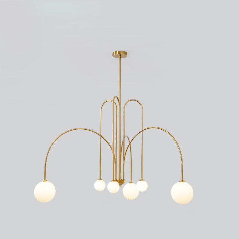 Contemporary Nordic Iron Frame Glass Globe Chandelier - 6/8/12-Light Options for Dining Room 

Illuminate your dining area with our stylish Contemporary Nordic Iron Frame Glass Globe Chandeliers. Available in 6, 8, or 12-light configurations, these modern
