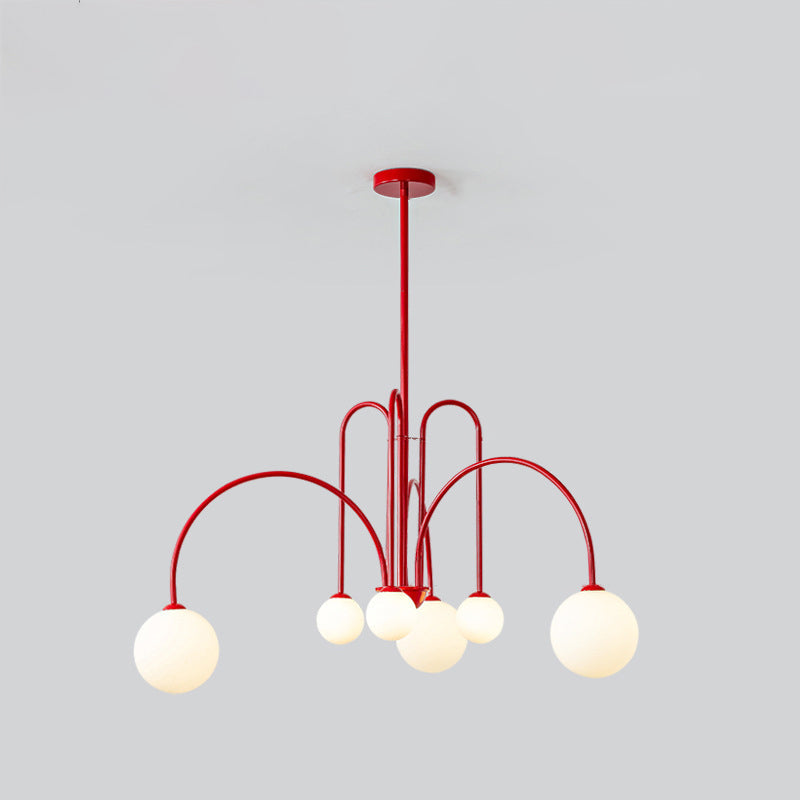 Contemporary Nordic Iron Frame Glass Globe Chandelier - 6/8/12-Light Options for Dining Room 

Illuminate your dining area with our stylish Contemporary Nordic Iron Frame Glass Globe Chandeliers. Available in 6, 8, or 12-light configurations, these modern