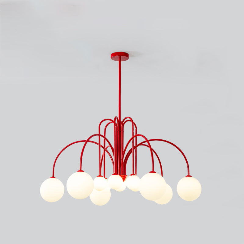 Contemporary Nordic Iron Frame Glass Globe Chandelier - 6/8/12-Light Options for Dining Room 

Illuminate your dining area with our stylish Contemporary Nordic Iron Frame Glass Globe Chandeliers. Available in 6, 8, or 12-light configurations, these modern
