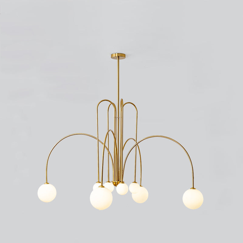 Contemporary Nordic Iron Frame Glass Globe Chandelier - 6/8/12-Light Options for Dining Room 

Illuminate your dining area with our stylish Contemporary Nordic Iron Frame Glass Globe Chandeliers. Available in 6, 8, or 12-light configurations, these modern