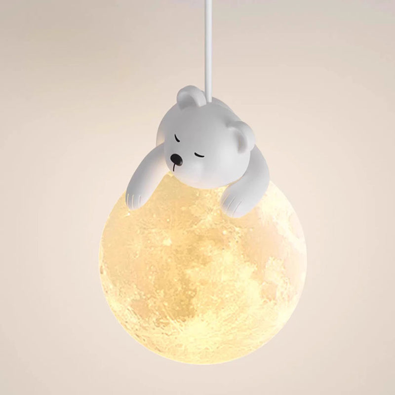 Contemporary Creative Kids Rabbit Bear Animal Iron Resin PLA 1-Light Wall Sconce Lamp Bedroom Nursery Decor Lighting Fixture Fun Playful Design Kids Room Illumination Animal Theme Home Lighting Creative Decor Cute Rabbit Bear Wall Light Children's Room Wa