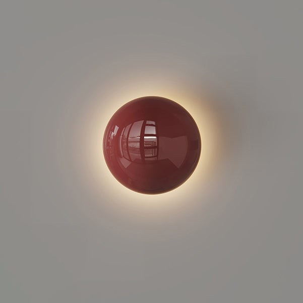 Modern Minimalist Iron Round LED Wall Sconce for Living Room Ambiance Lighting
