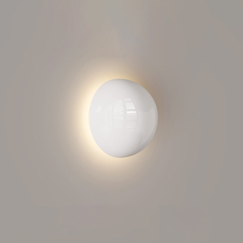 Modern Minimalist Iron Round LED Wall Sconce for Living Room Ambiance Lighting