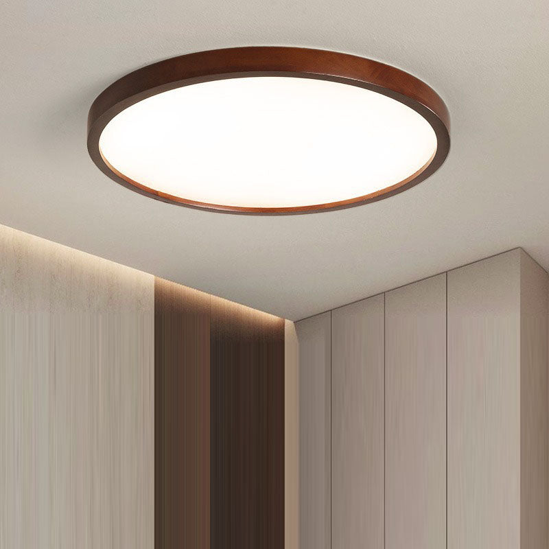 Modern Minimalist Round LED Flush Mount Ceiling Light for Bedroom