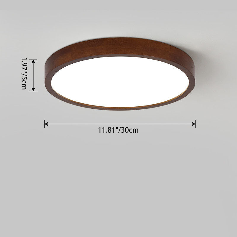 Modern Minimalist Round LED Flush Mount Ceiling Light for Bedroom