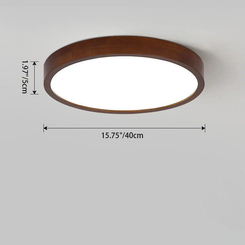 Modern Minimalist Round LED Flush Mount Ceiling Light for Bedroom