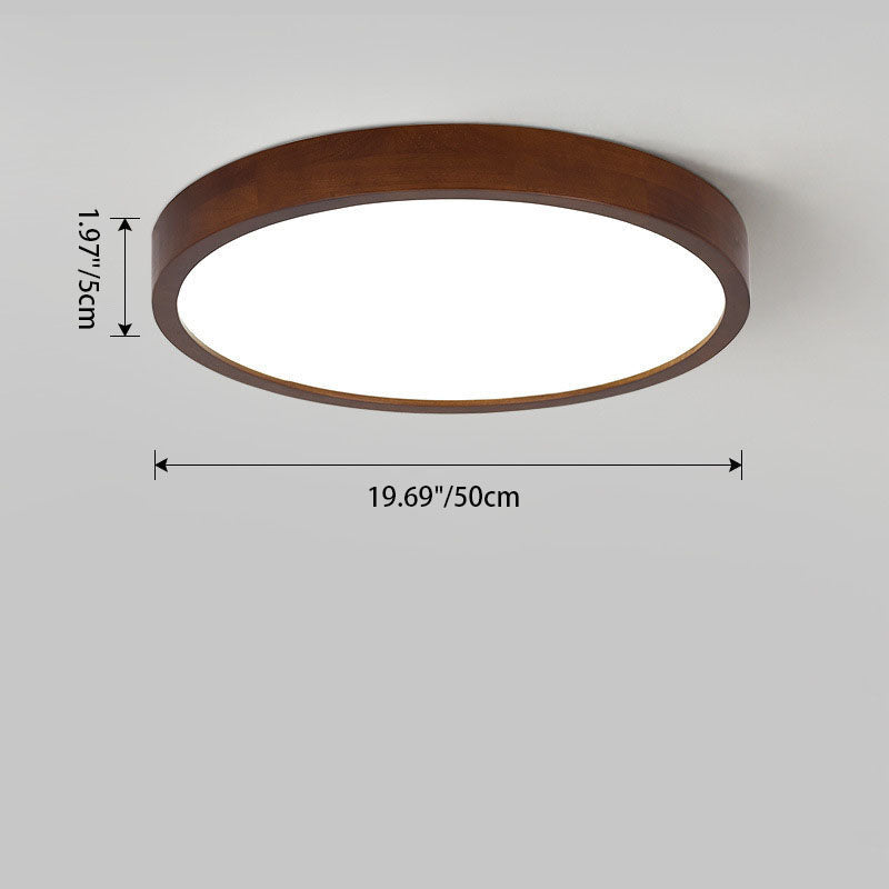 Modern Minimalist Round LED Flush Mount Ceiling Light for Bedroom