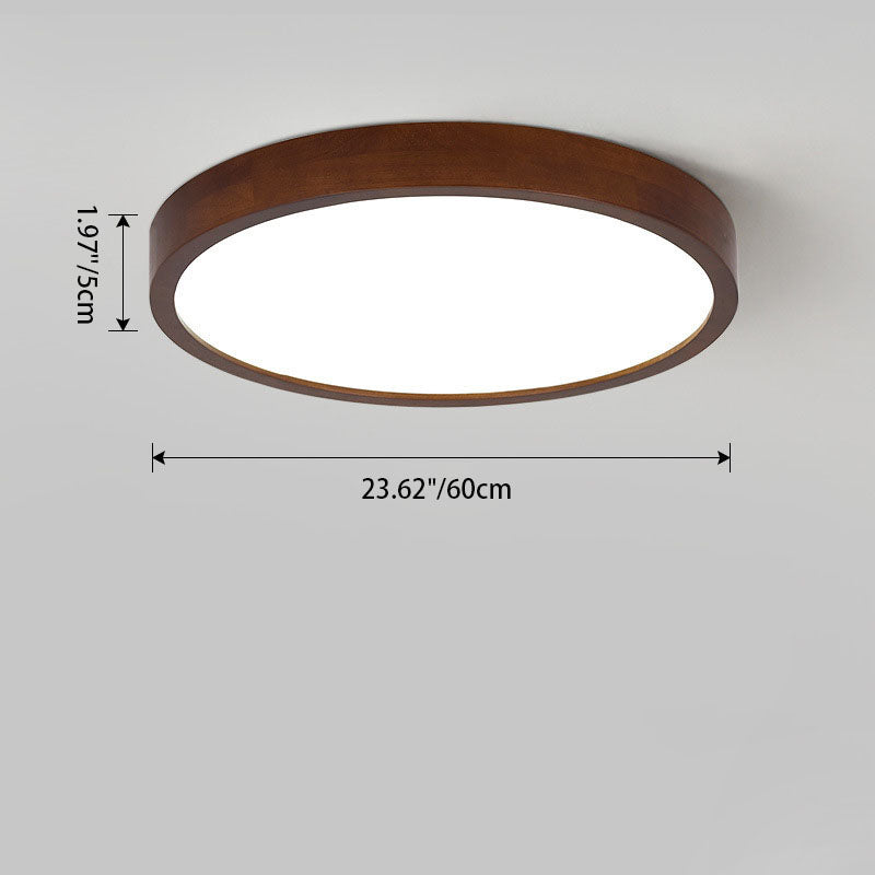 Modern Minimalist Round LED Flush Mount Ceiling Light for Bedroom