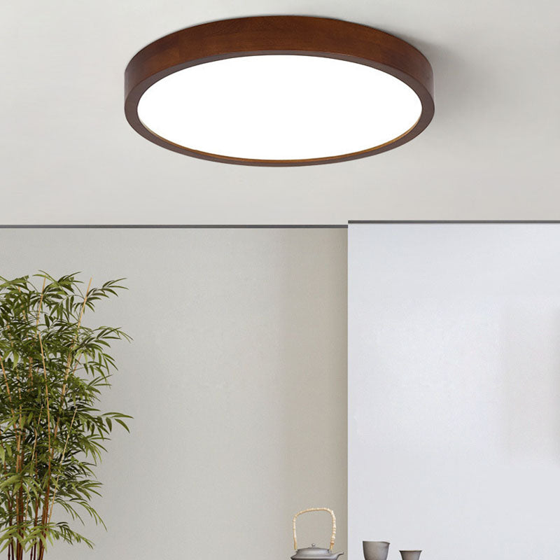 Modern Minimalist Round LED Flush Mount Ceiling Light for Bedroom